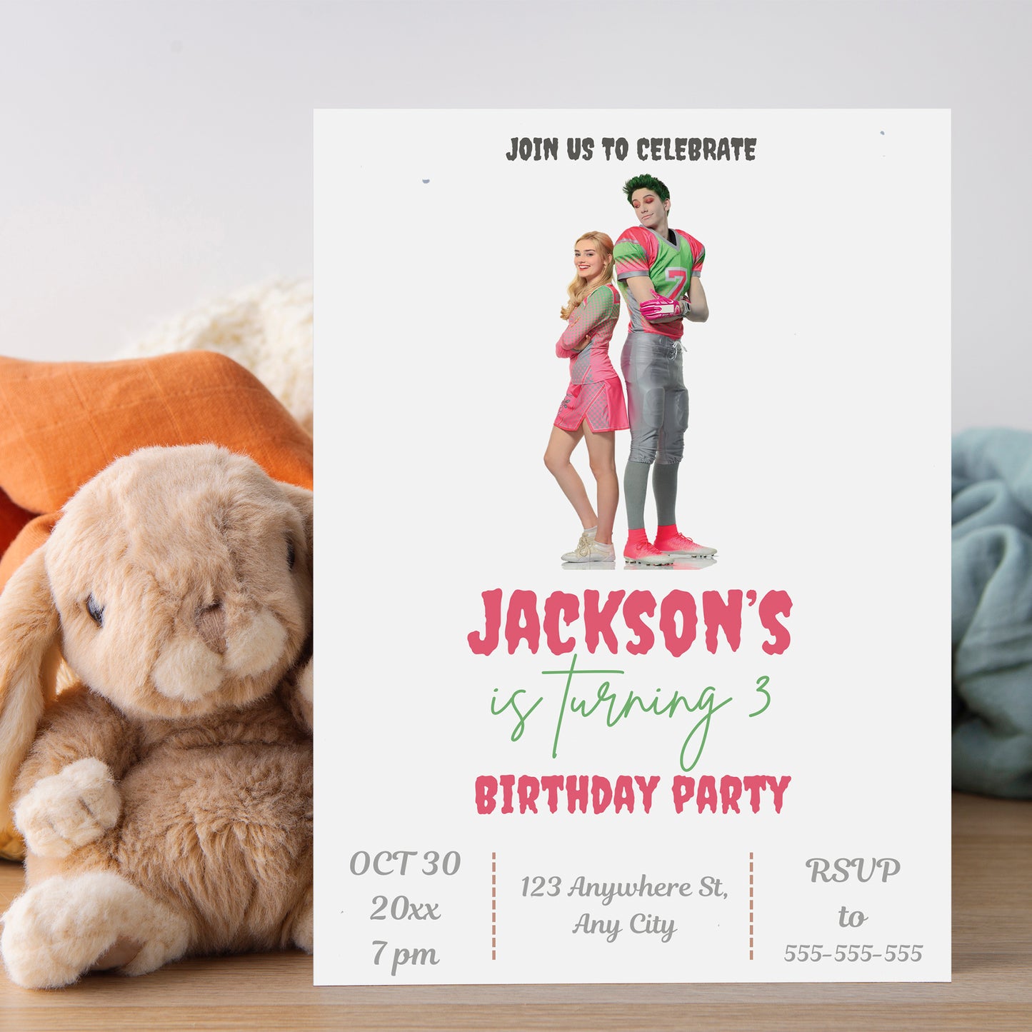 Disney Zombies Party Invitations - CreativeRino