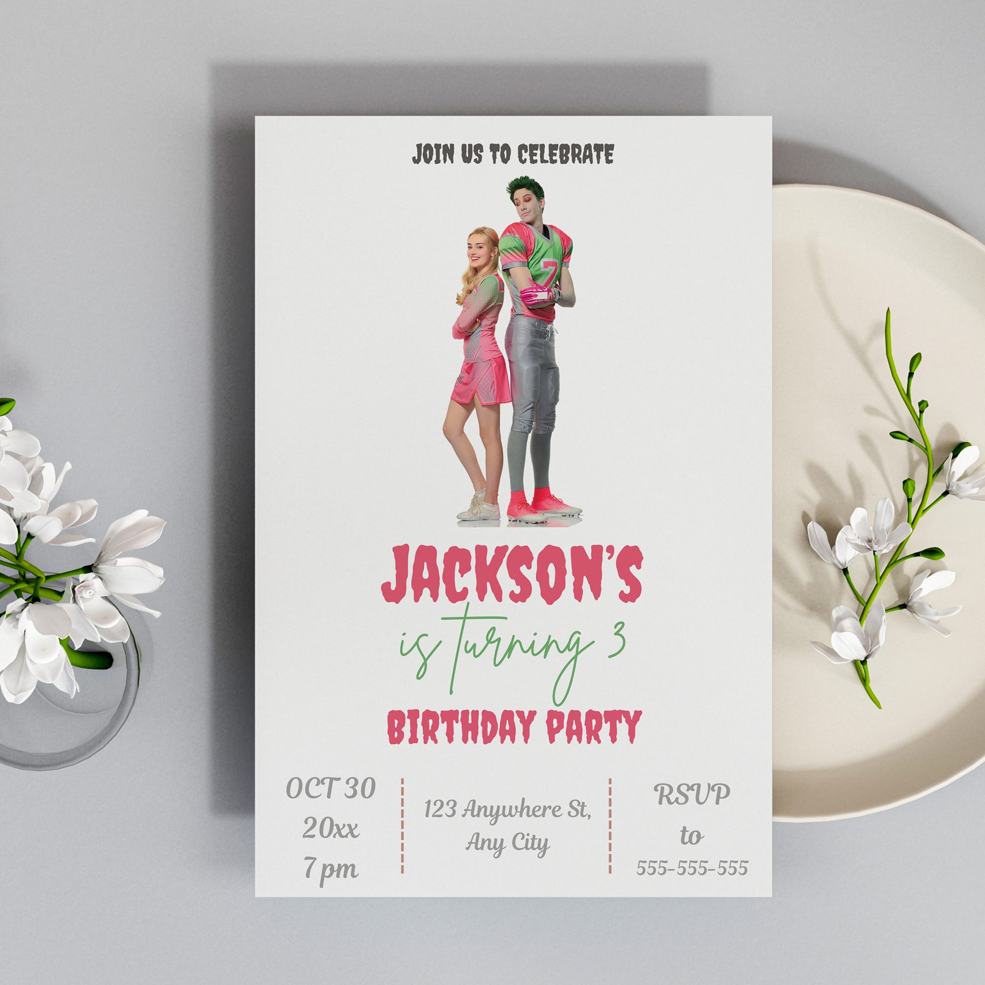Disney Zombies Party Invitations - CreativeRino