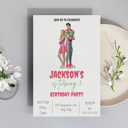 Disney Zombies Party Invitations - CreativeRino
