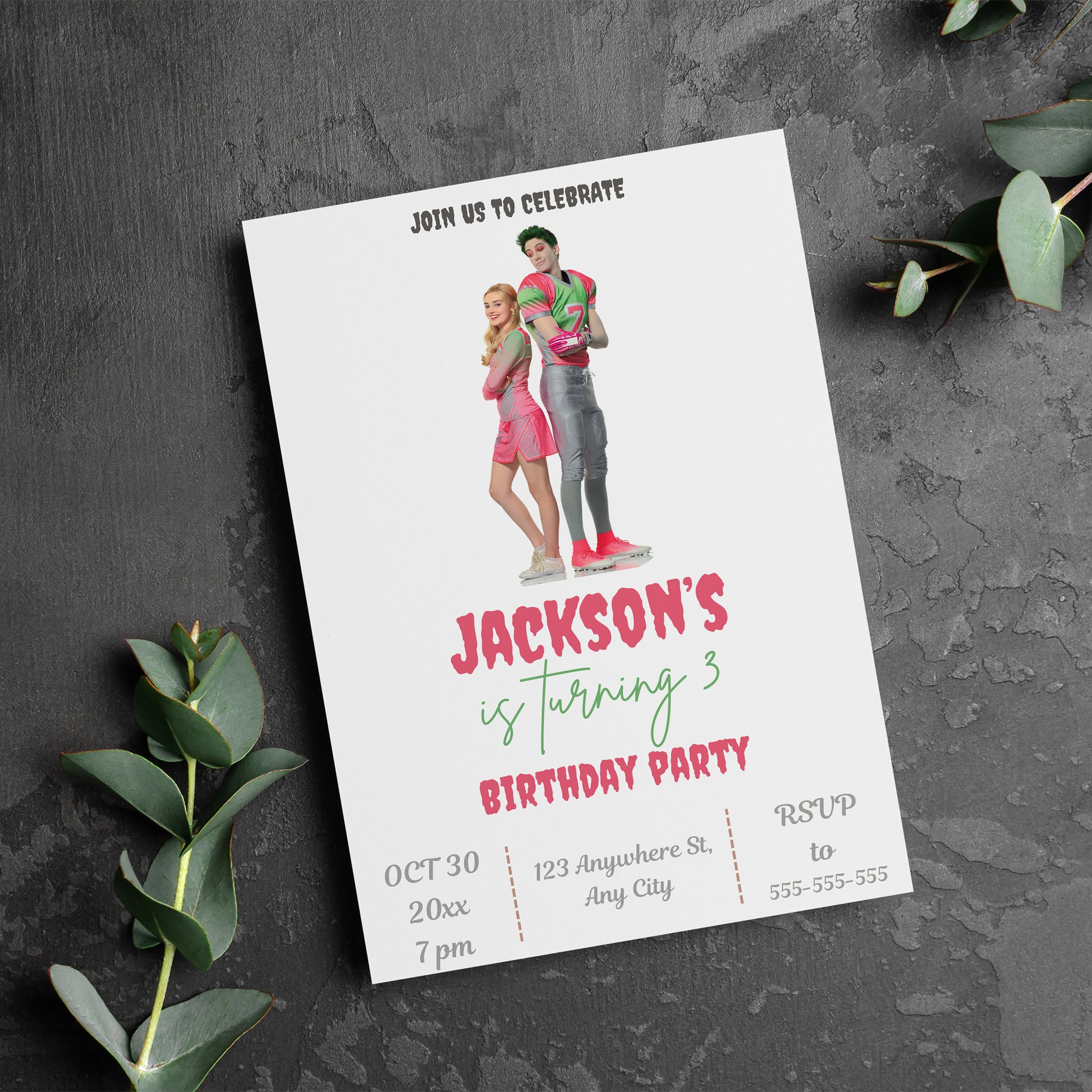 Disney Zombies Party Invitations - CreativeRino