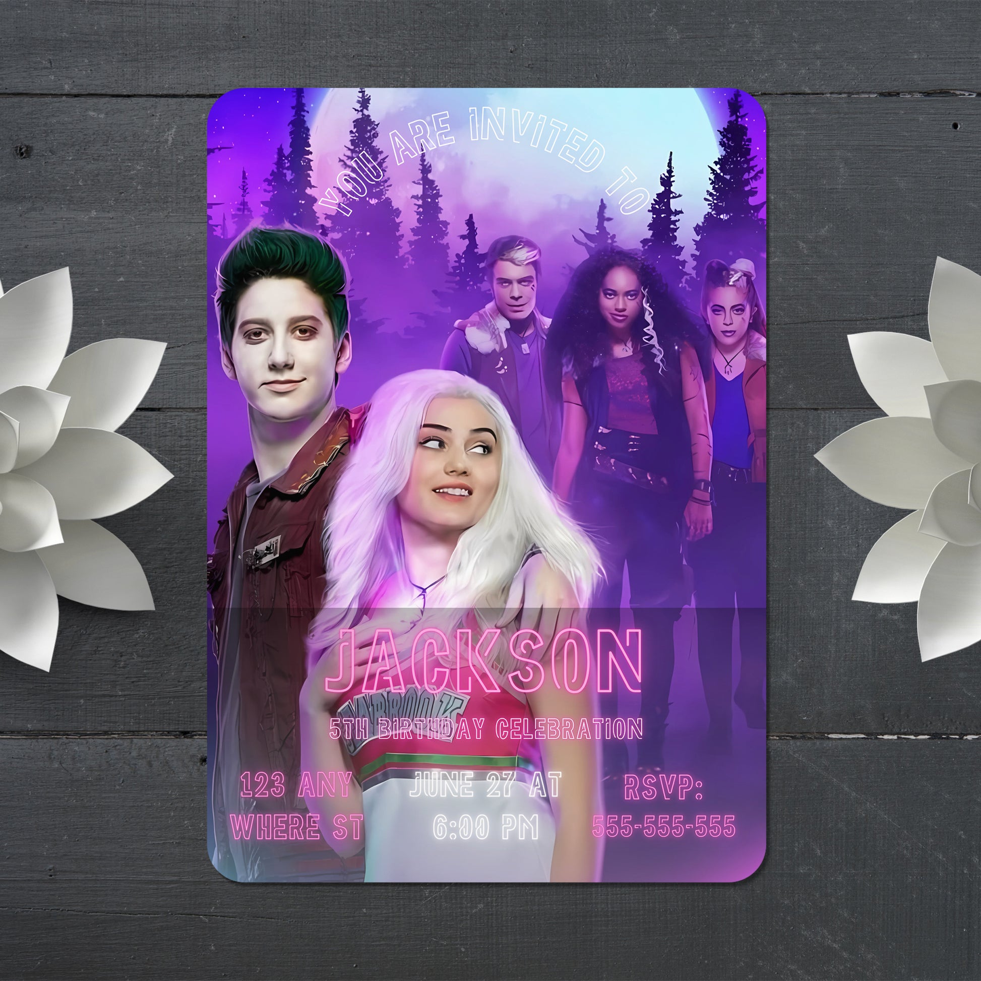 Disney Zombie Birthday Invitations Template - CreativeRino