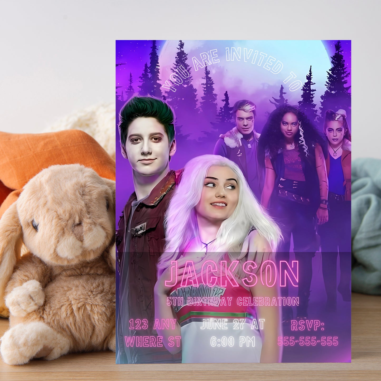 Disney Zombie Birthday Invitations Template - CreativeRino