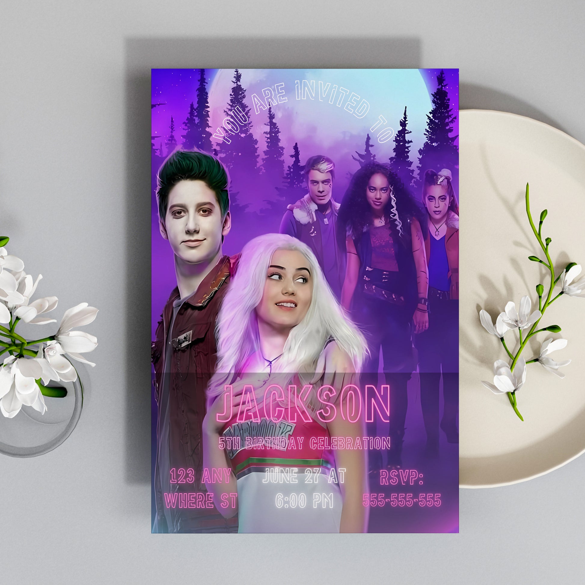 Disney Zombie Birthday Invitations Template - CreativeRino