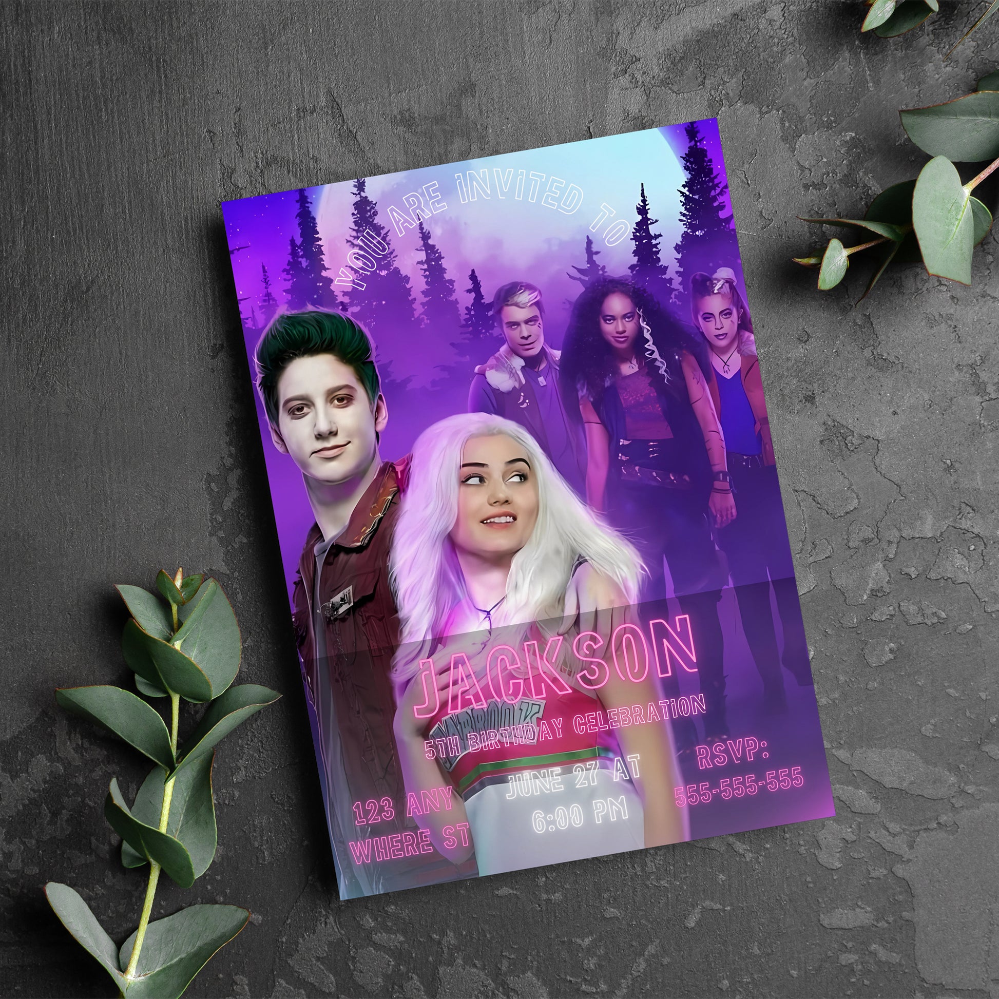 Disney Zombie Birthday Invitations Template - CreativeRino