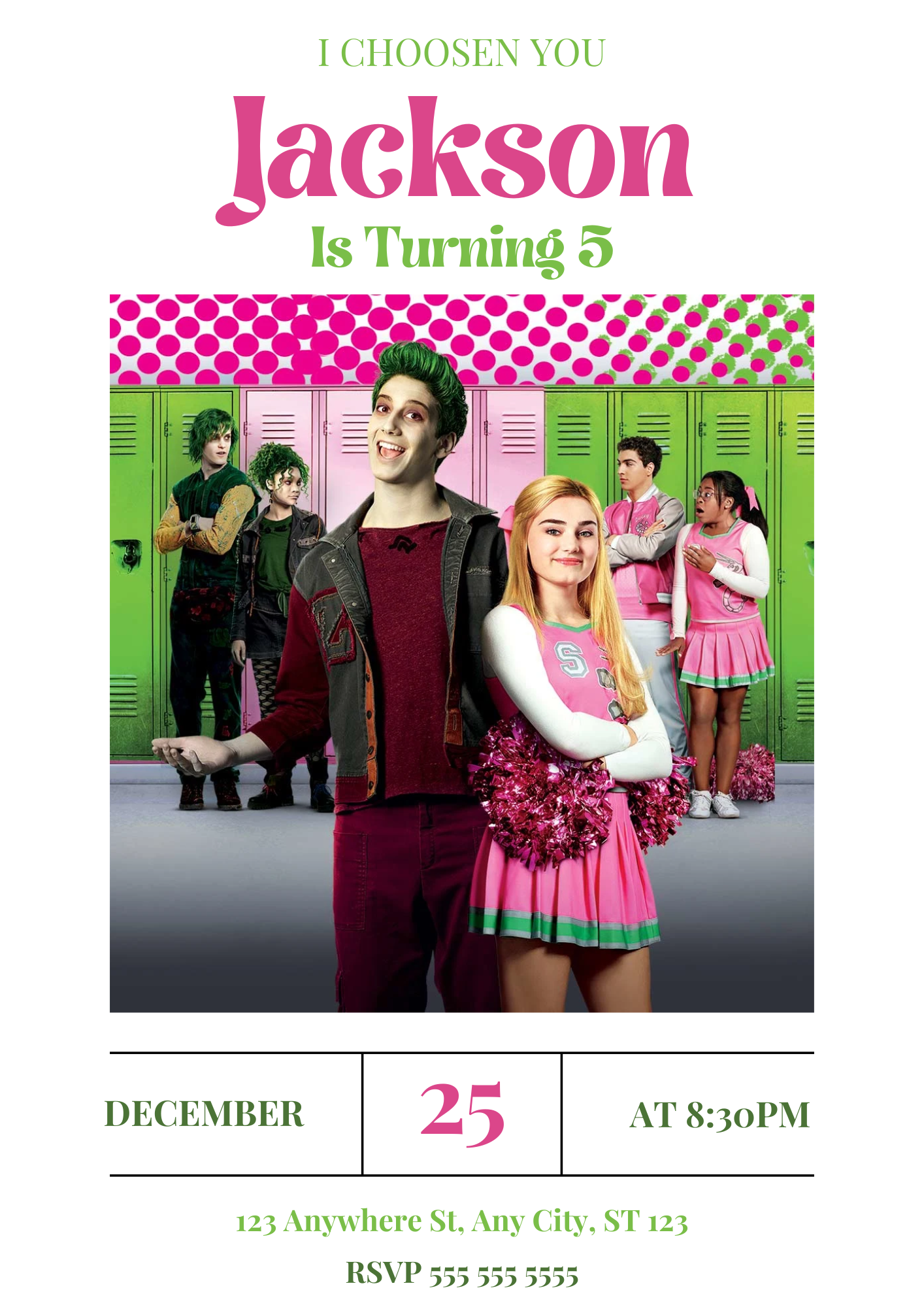 Disney Zombie Birthday Party Invitations - CreativeRino