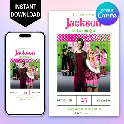 Disney Zombie Birthday Party Invitations - CreativeRino