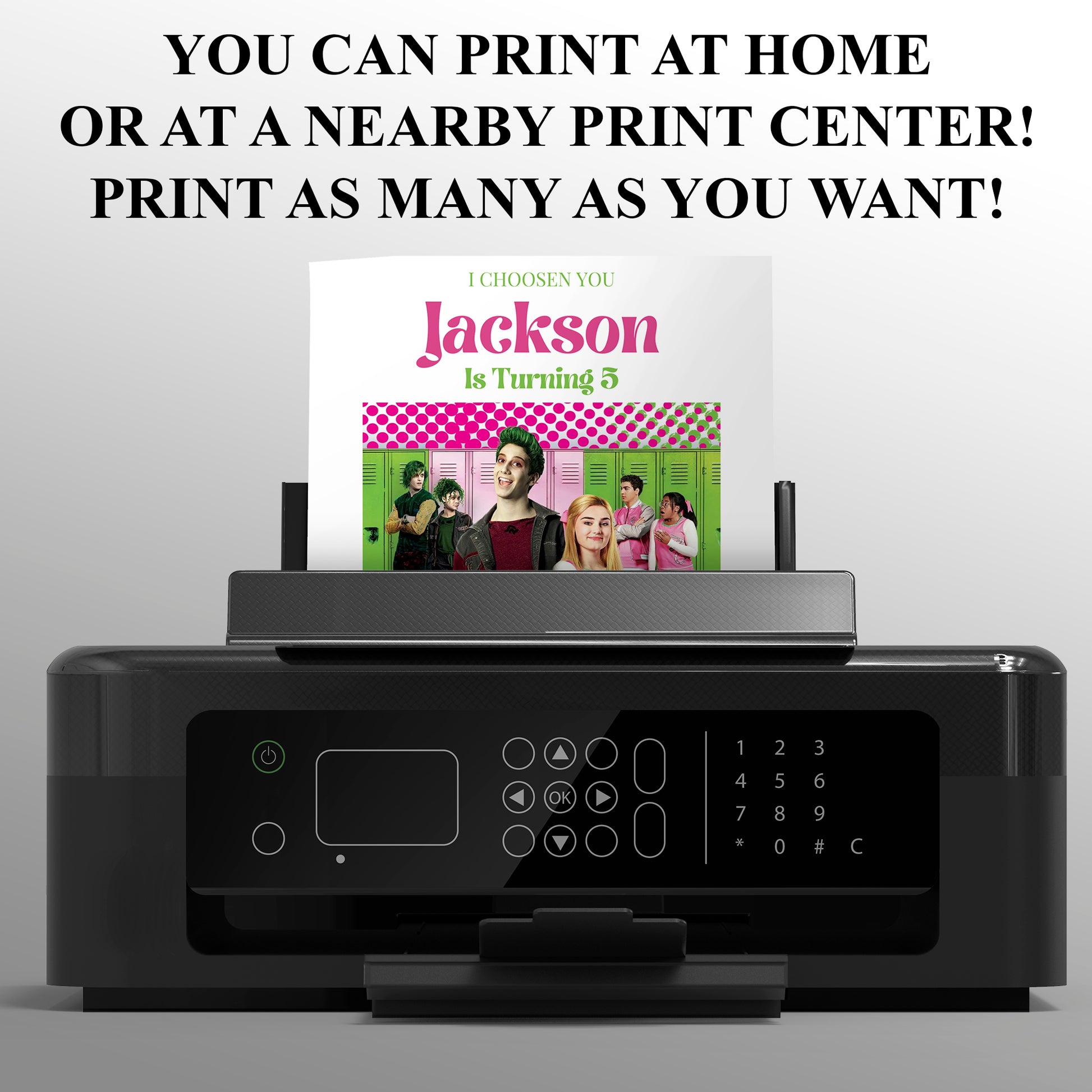 Disney Zombie Birthday Party Invitations - CreativeRino