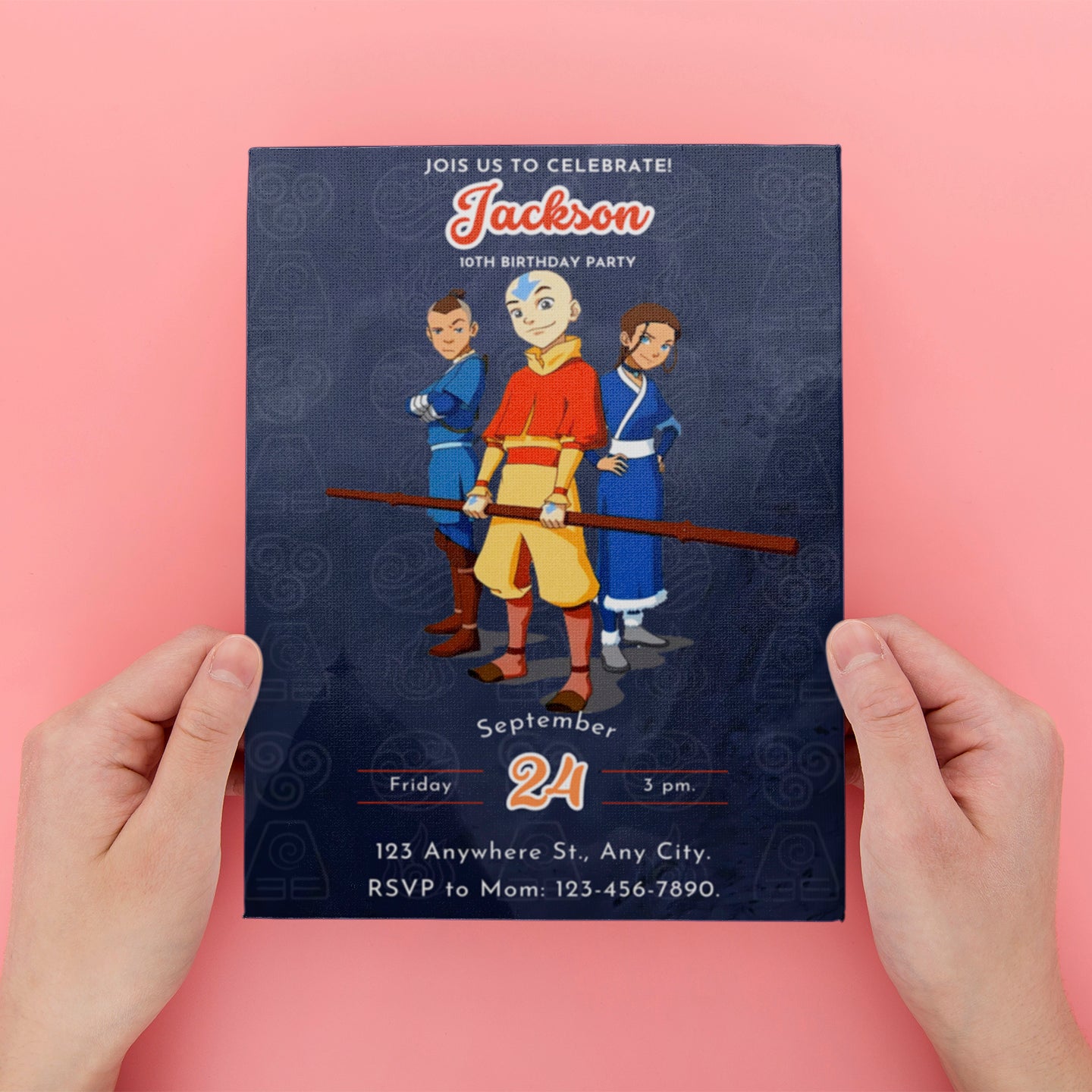 Avatar The Last Airbender Birthday Invitations - CreativeRino