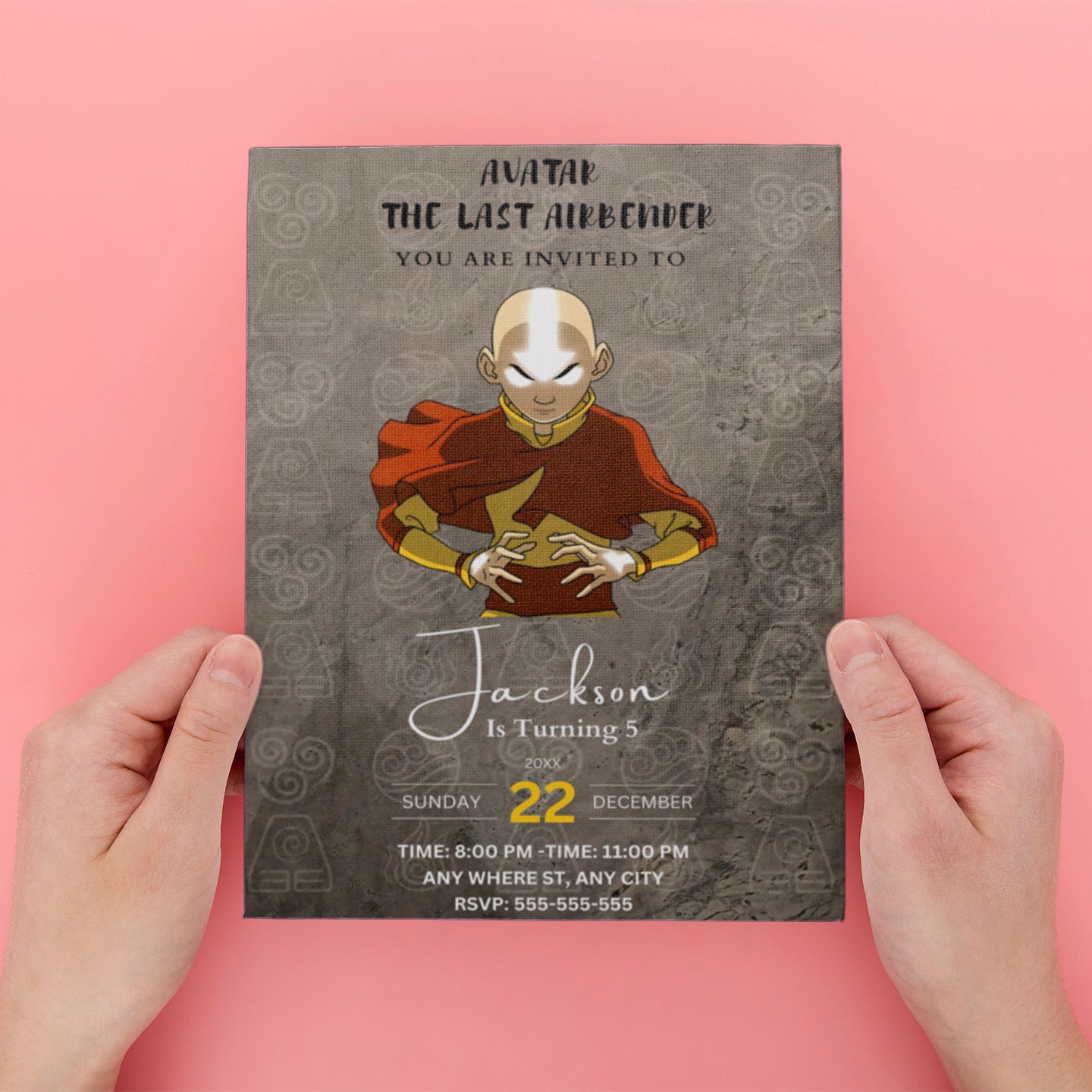 Avatar The Last Airbender Party Invitations - CreativeRino
