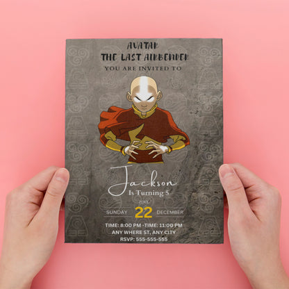 Avatar The Last Airbender Party Invitations - CreativeRino