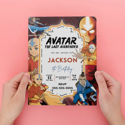 Avatar The Last Airbender Birthday Invite - CreativeRino