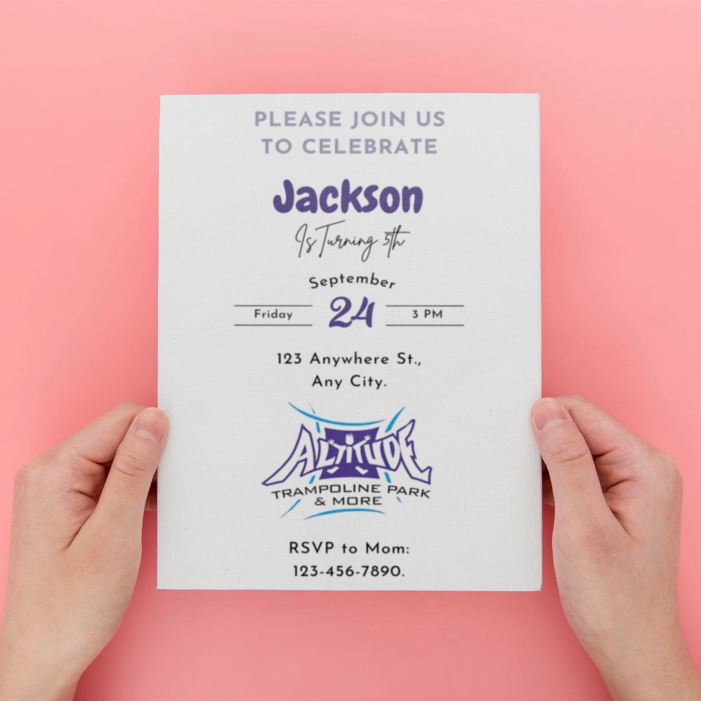 Altitude Trampoline Park Invitations - CreativeRino