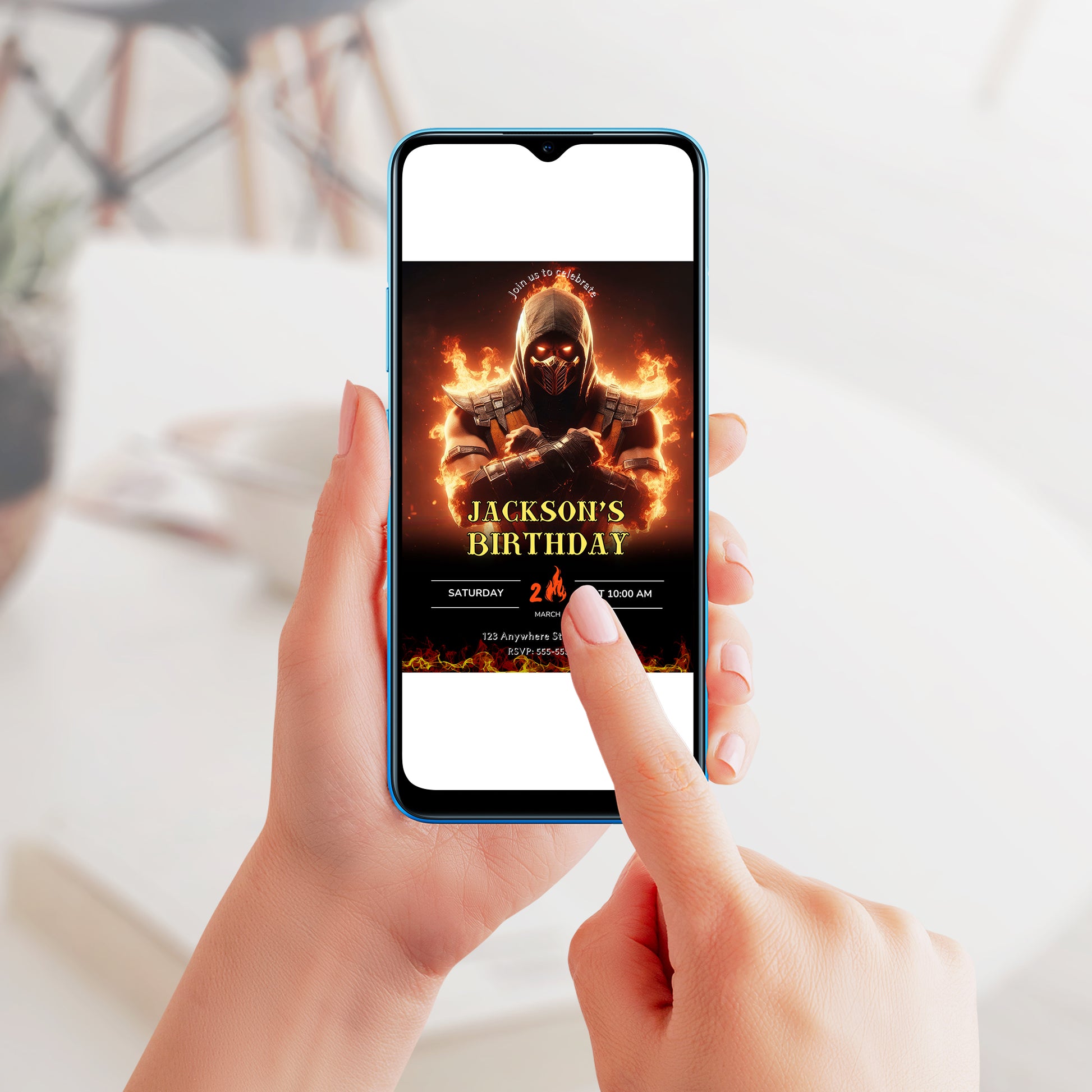 Mortal Kombat Birthday Invitation Template - CreativeRino