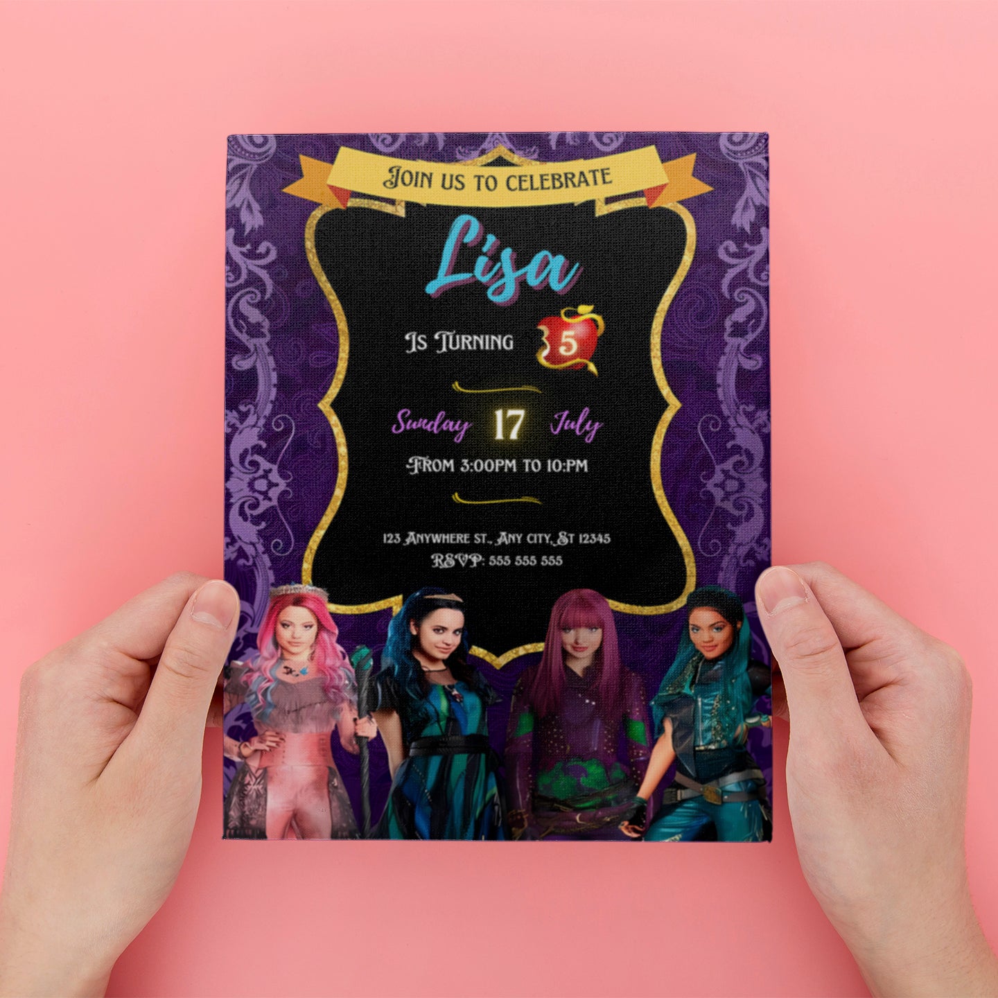 Descendants Birthday Invitation - CreativeRino