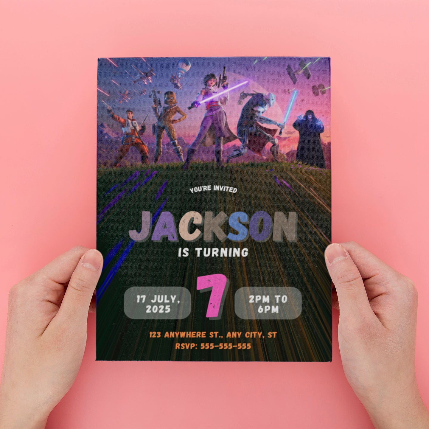 Fortnite Birthday Invitations - CreativeRino