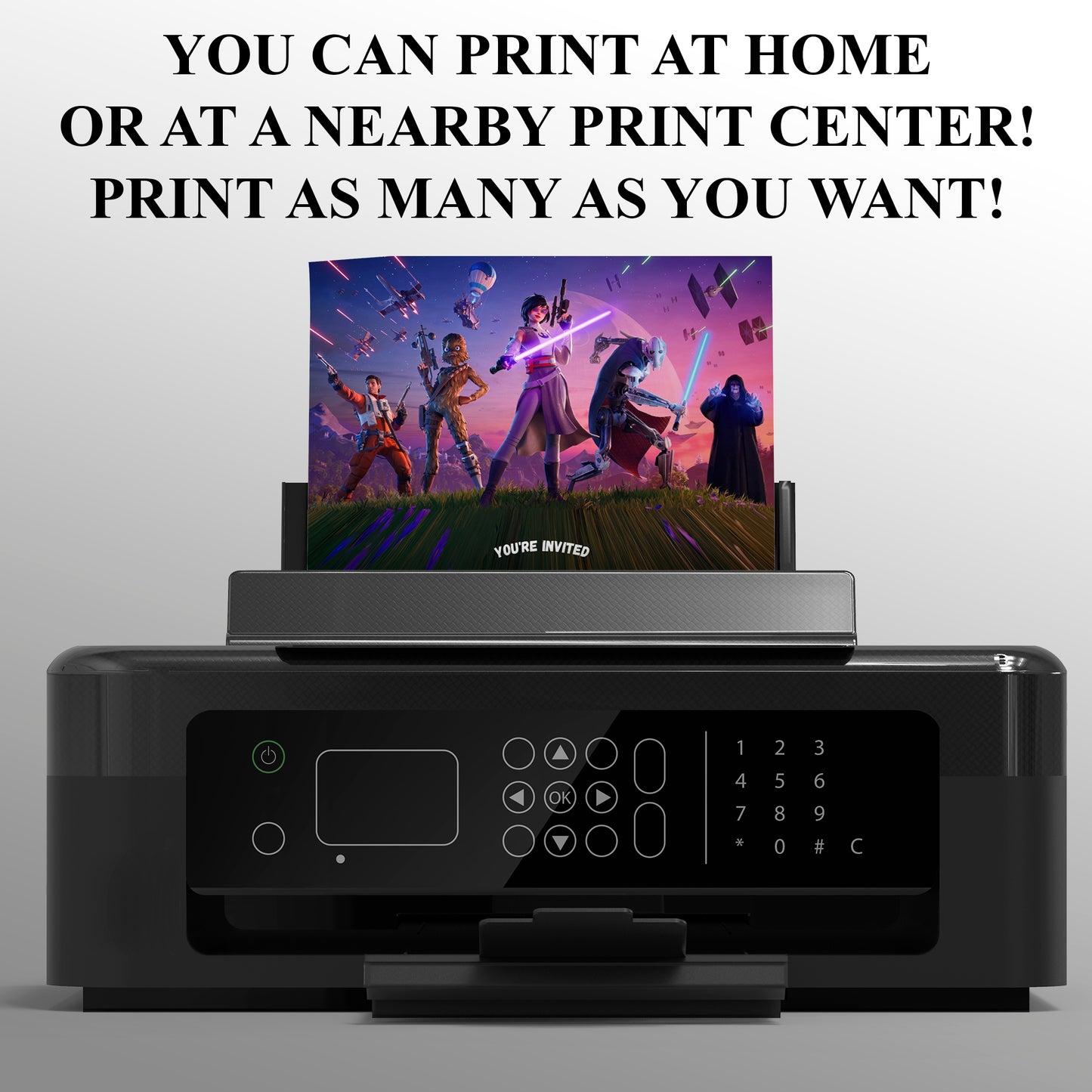 Fortnite Birthday Invitations - CreativeRino