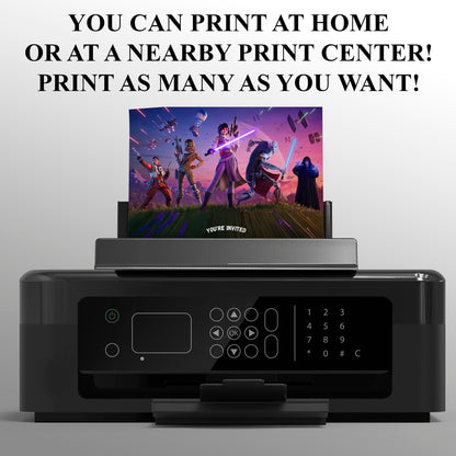 Fortnite Birthday Invitations - CreativeRino