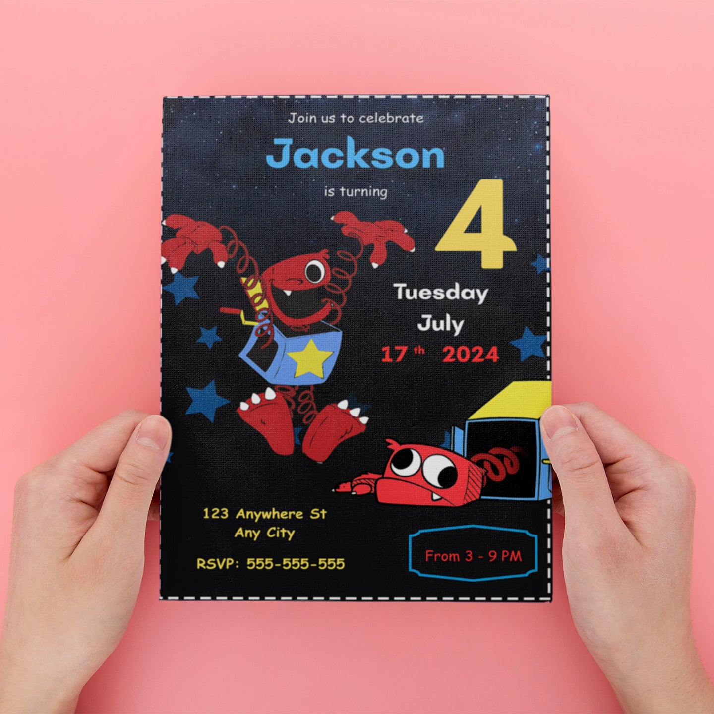 Poppy Playtime Birthday Party Invitation - CreativeRino