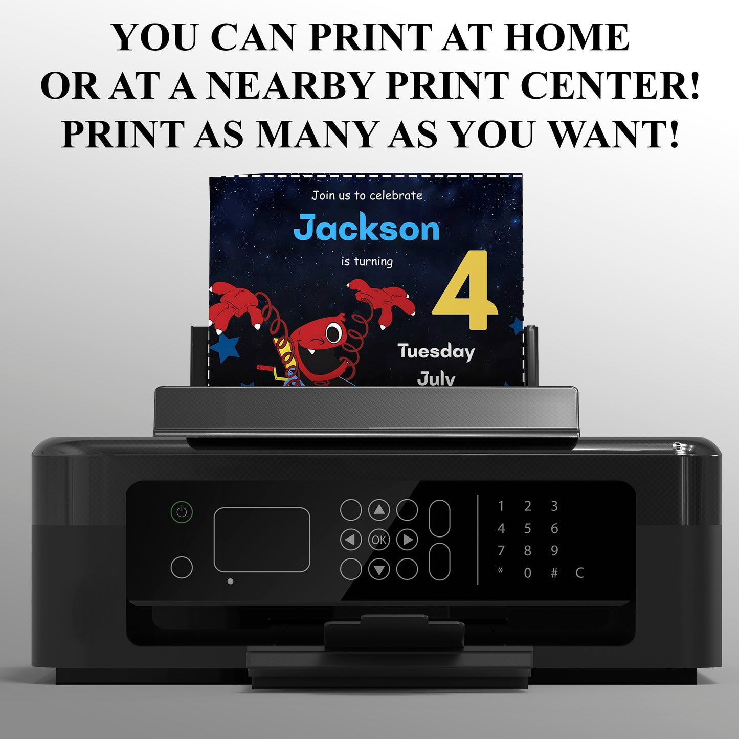 Poppy Playtime Birthday Party Invitation - CreativeRino