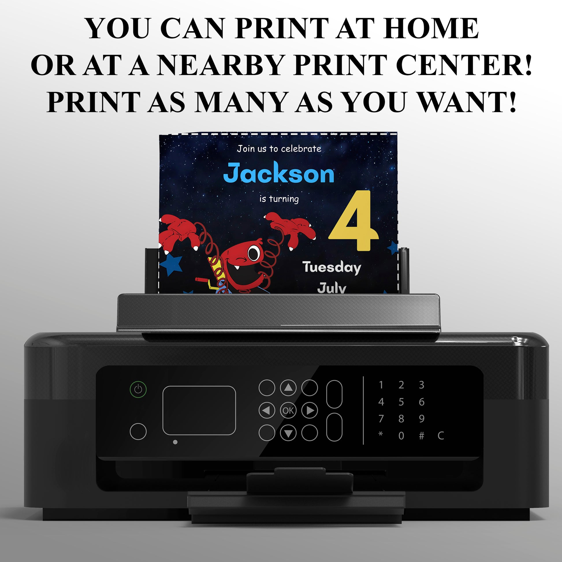 Poppy Playtime Birthday Party Invitation - CreativeRino