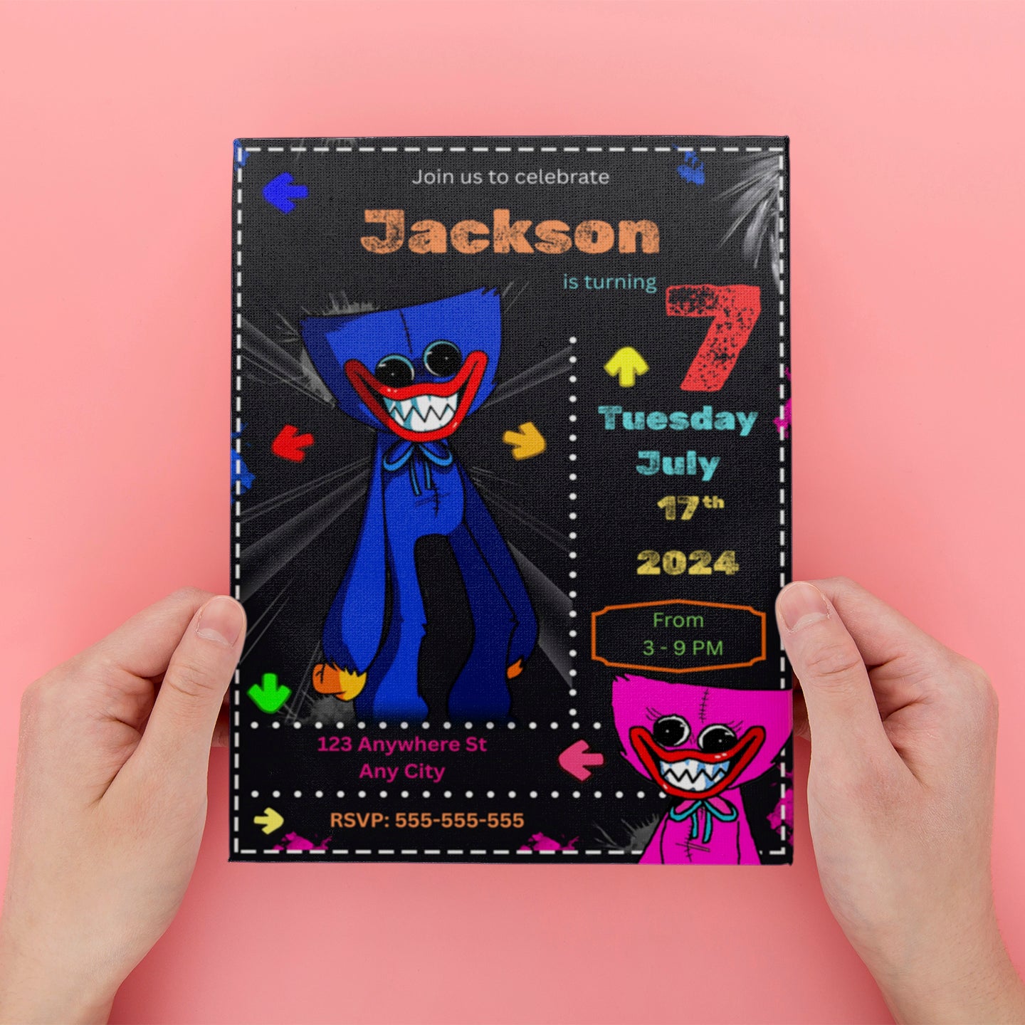 Printable Poppy Playtime Birthday Invitation - CreativeRino