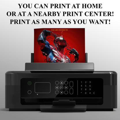 Spiderman Birthday Invitation Template - CreativeRino