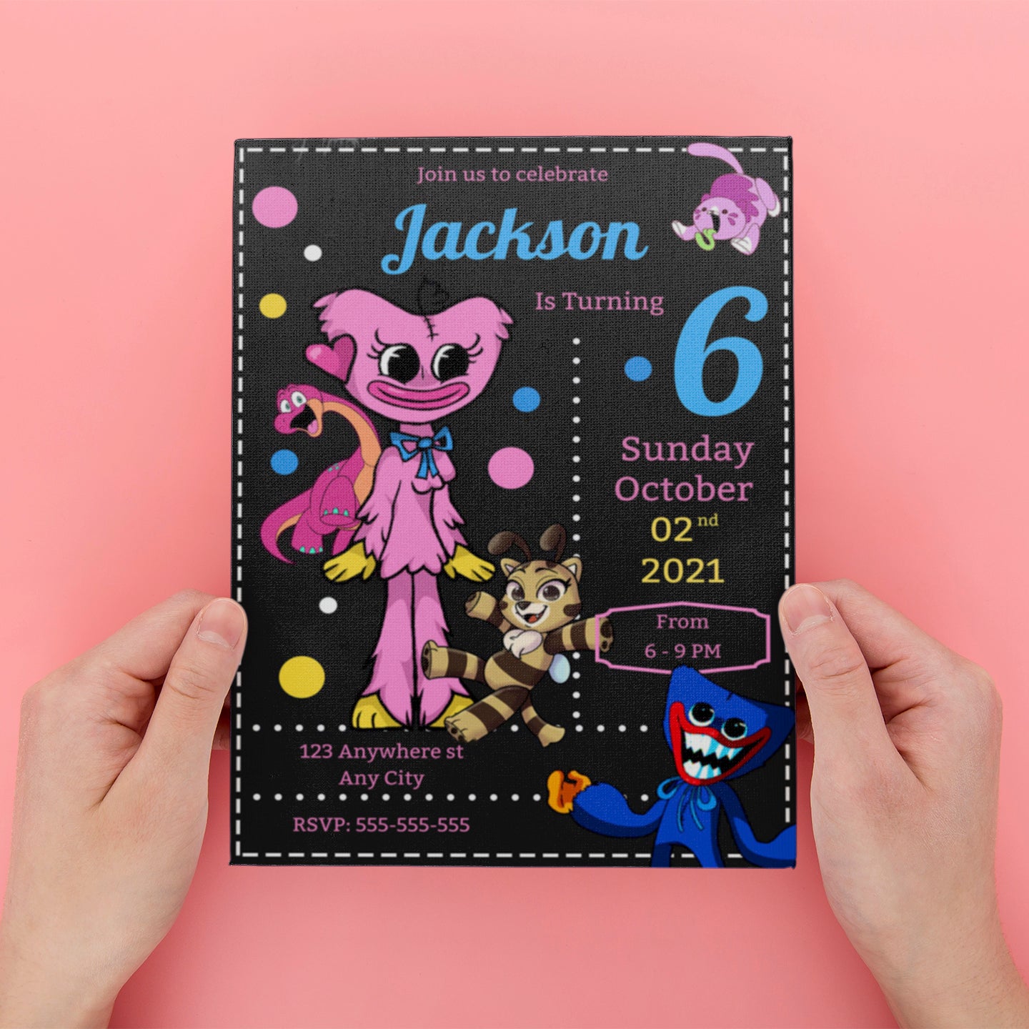Poppy Playtime Birthday Invitation Template - CreativeRino