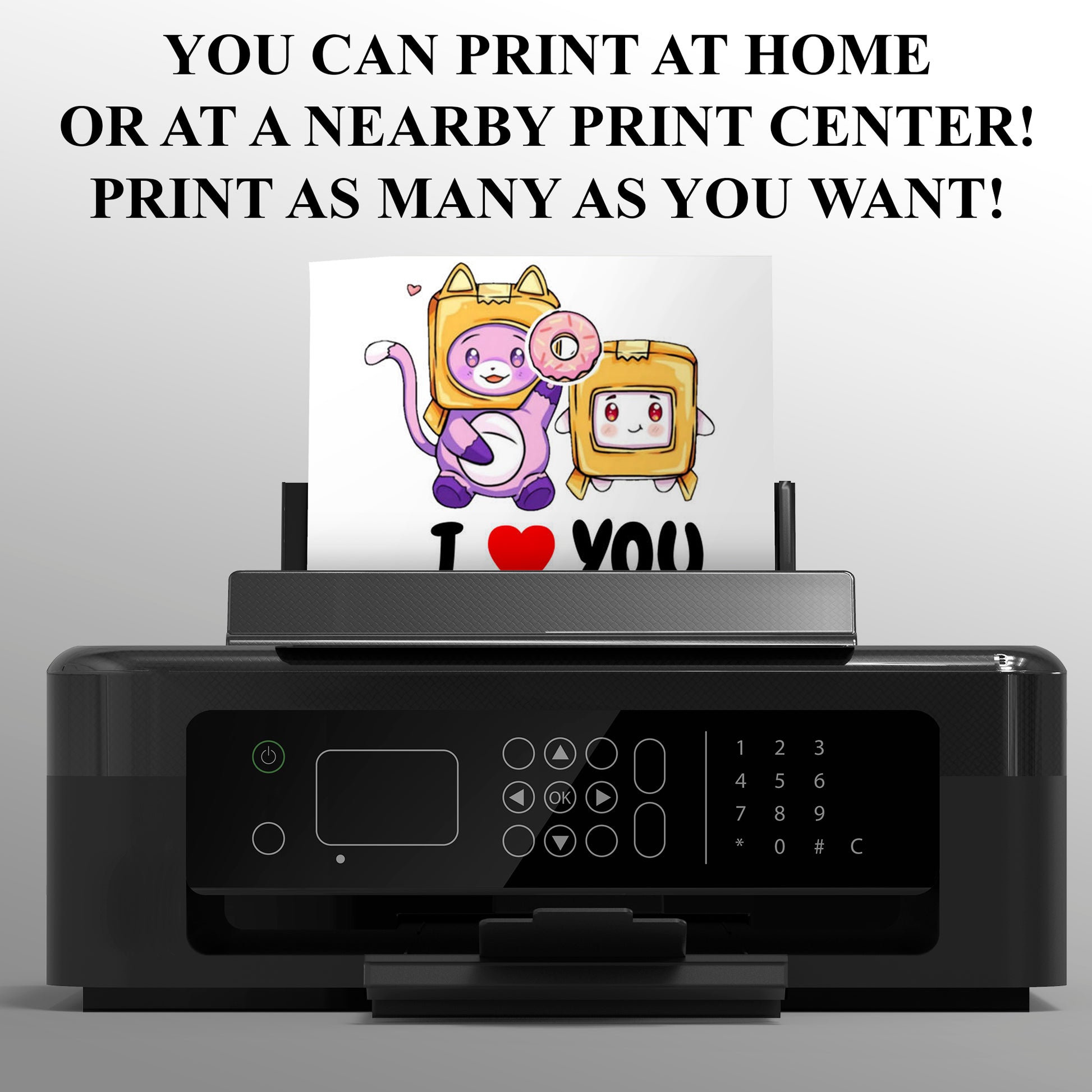 Lankybox Party Invite - CreativeRino