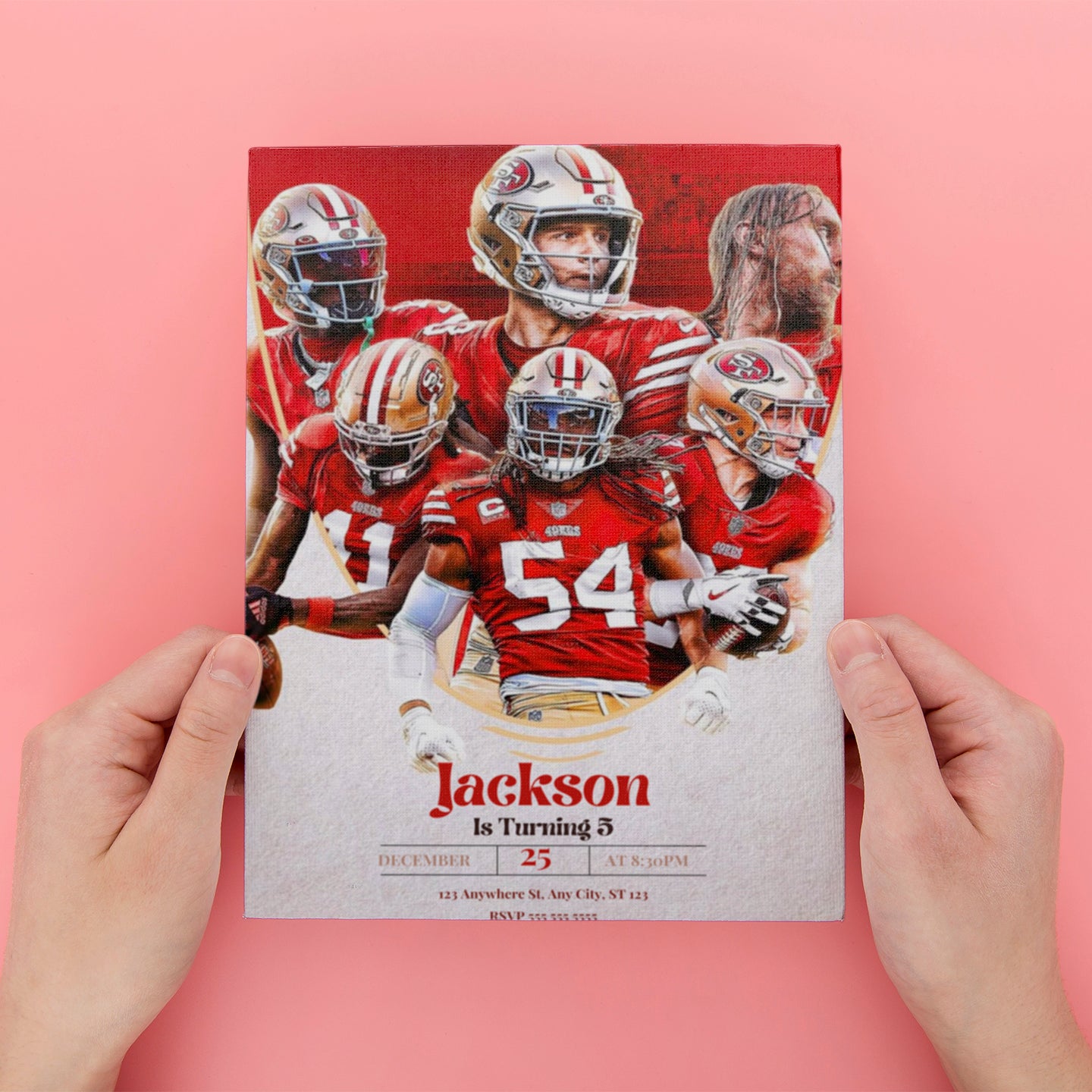 49ers Birthday Party Invitations - CreativeRino