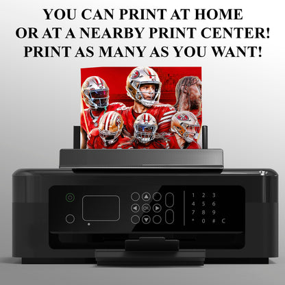 49ers Birthday Party Invitations - CreativeRino