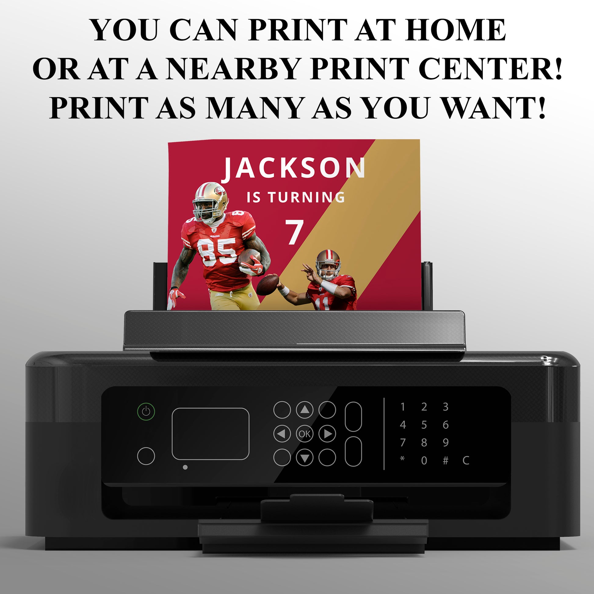 49ers Invitation Template - CreativeRino