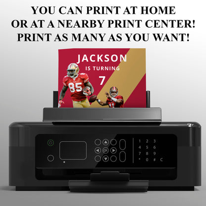 49ers Invitation Template - CreativeRino