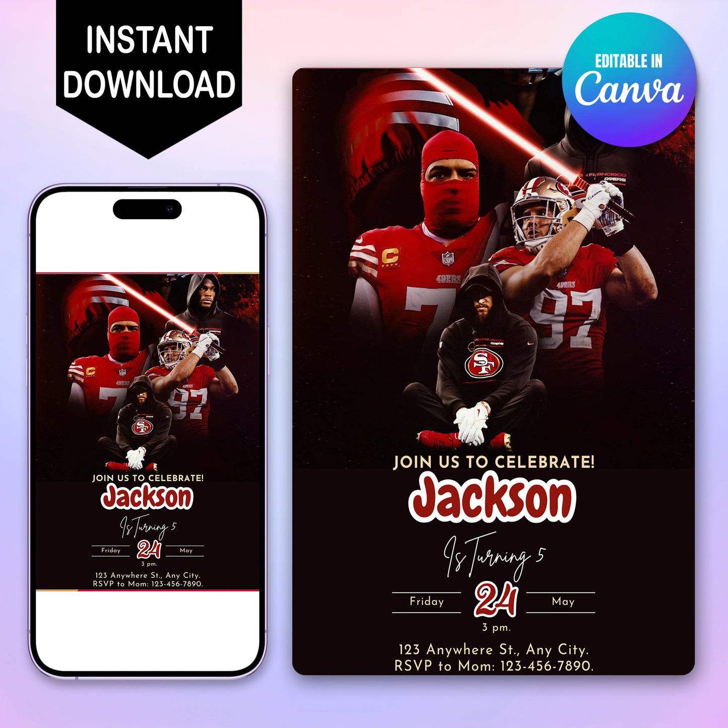 49ers Invitation - CreativeRino