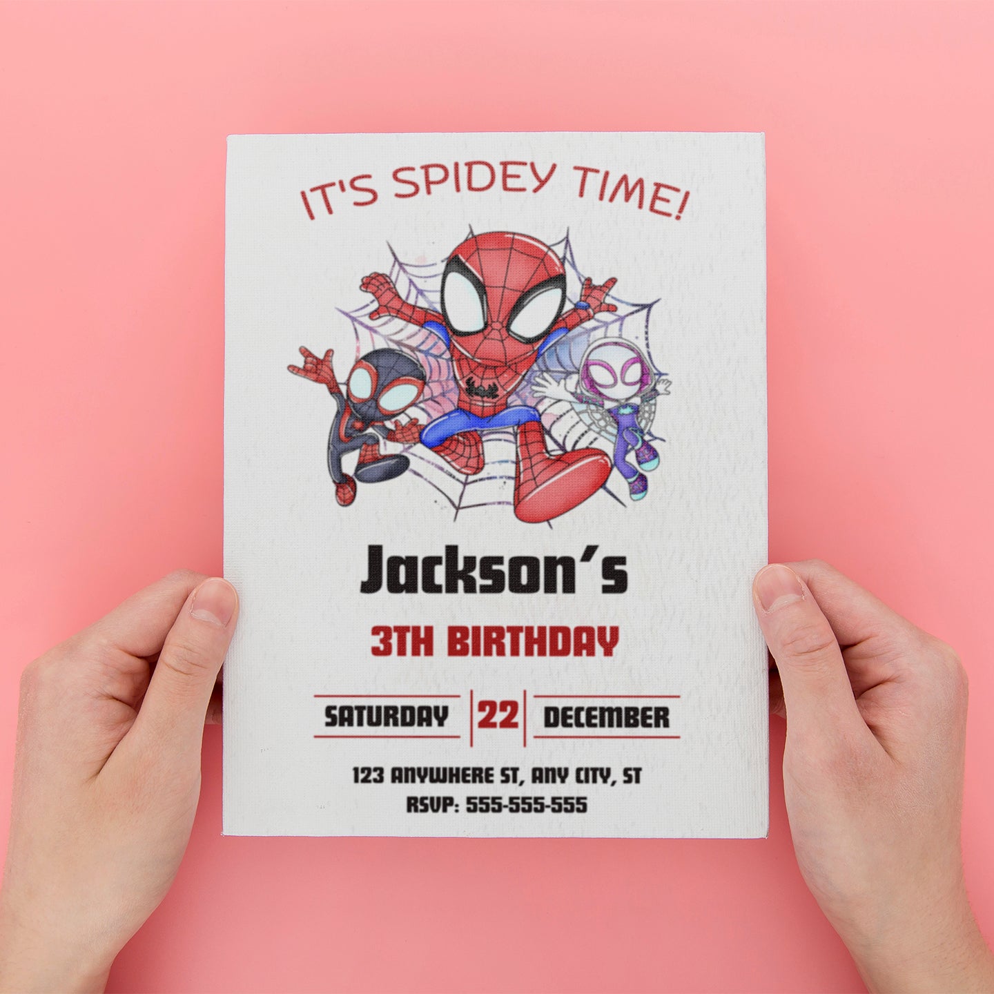 Miles Morales Birthday Invitation Template - CreativeRino