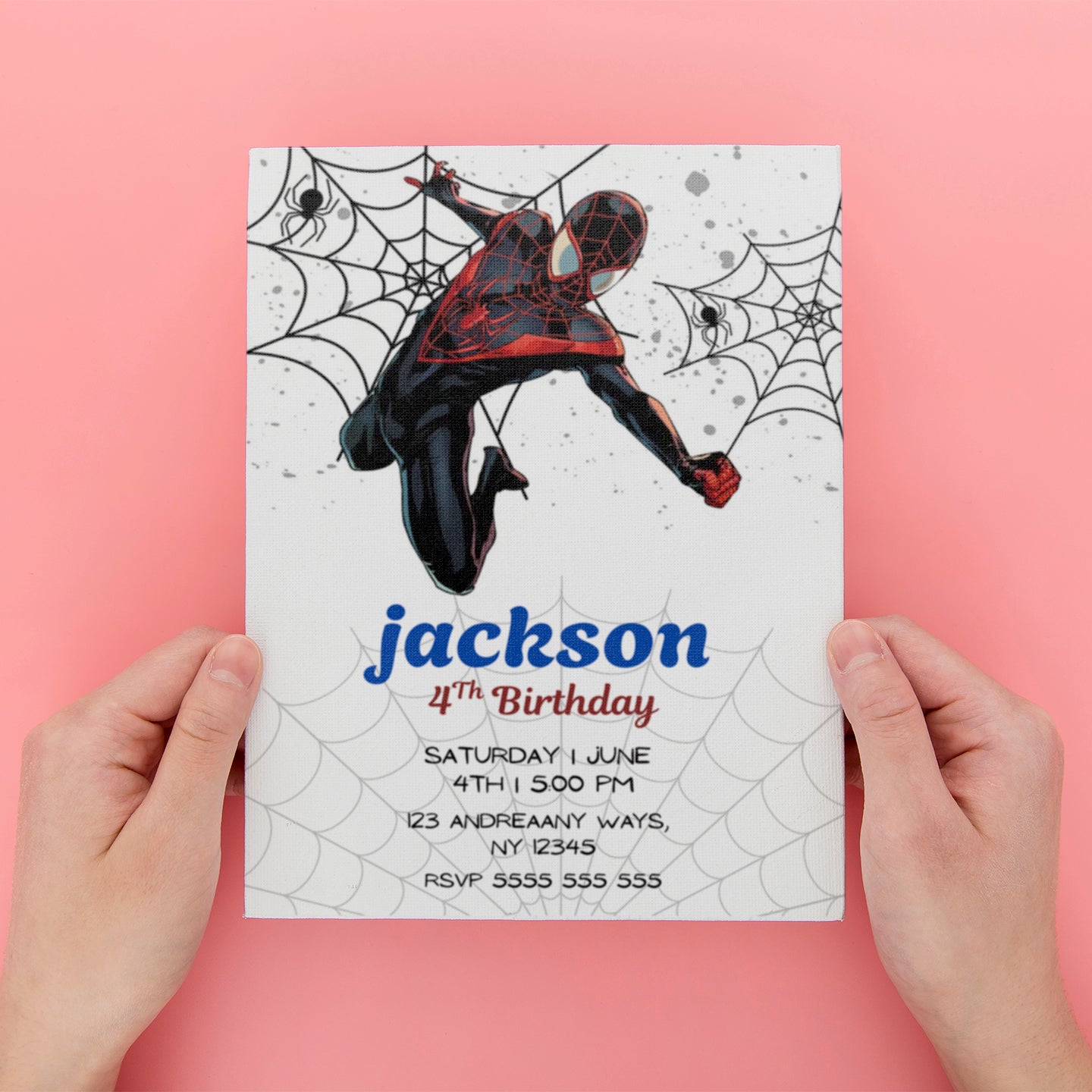 Miles Morales Invitations - CreativeRino