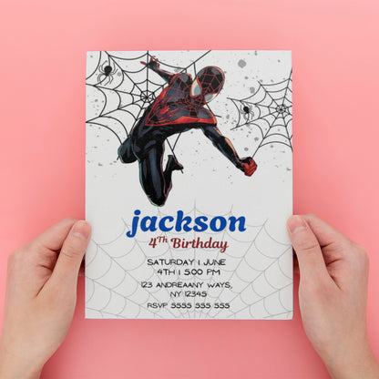 Miles Morales Invitations - CreativeRino