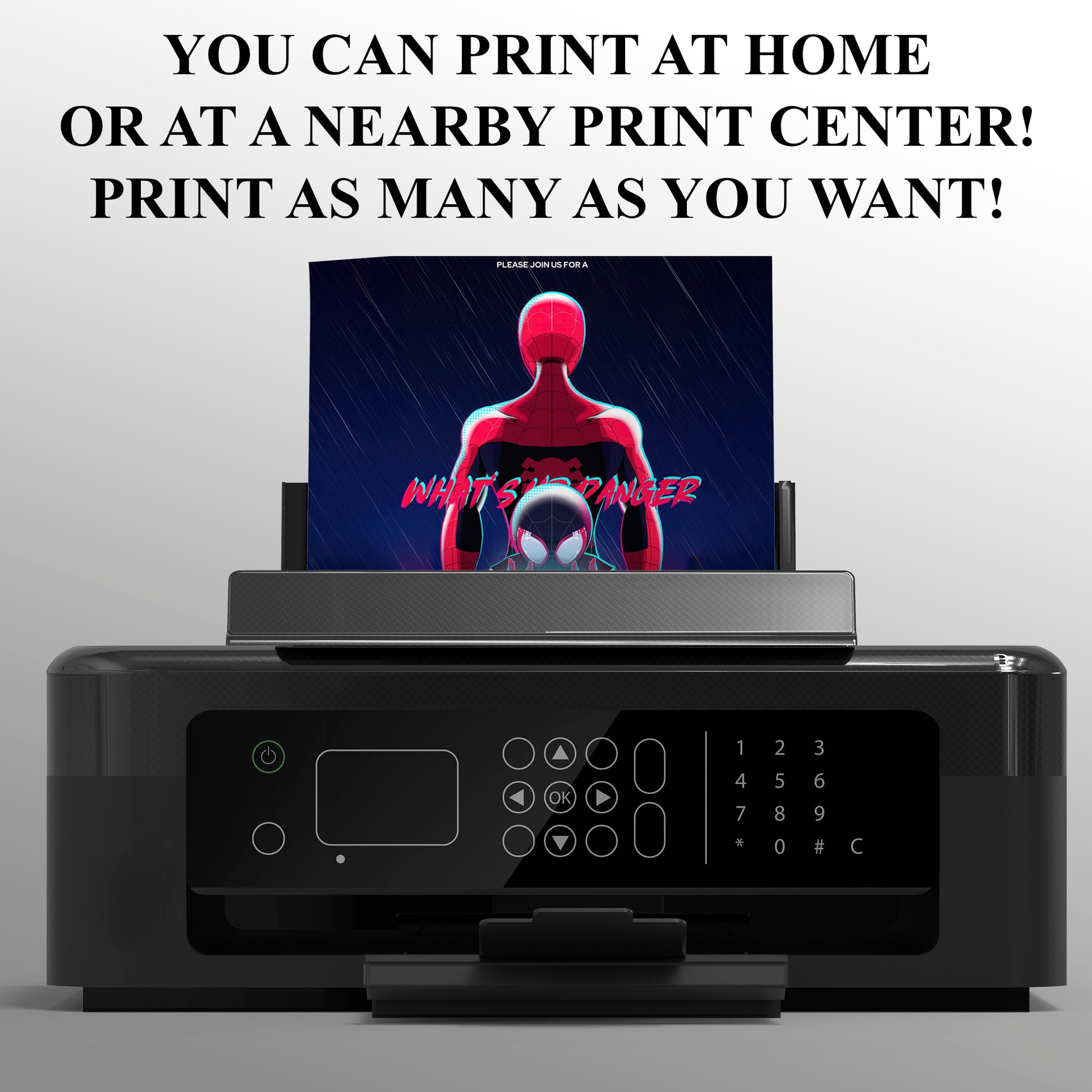Miles Morales Birthday Party Invitations - CreativeRino