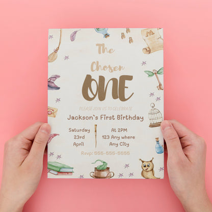 The Chosen One Birthday Invitation - CreativeRino