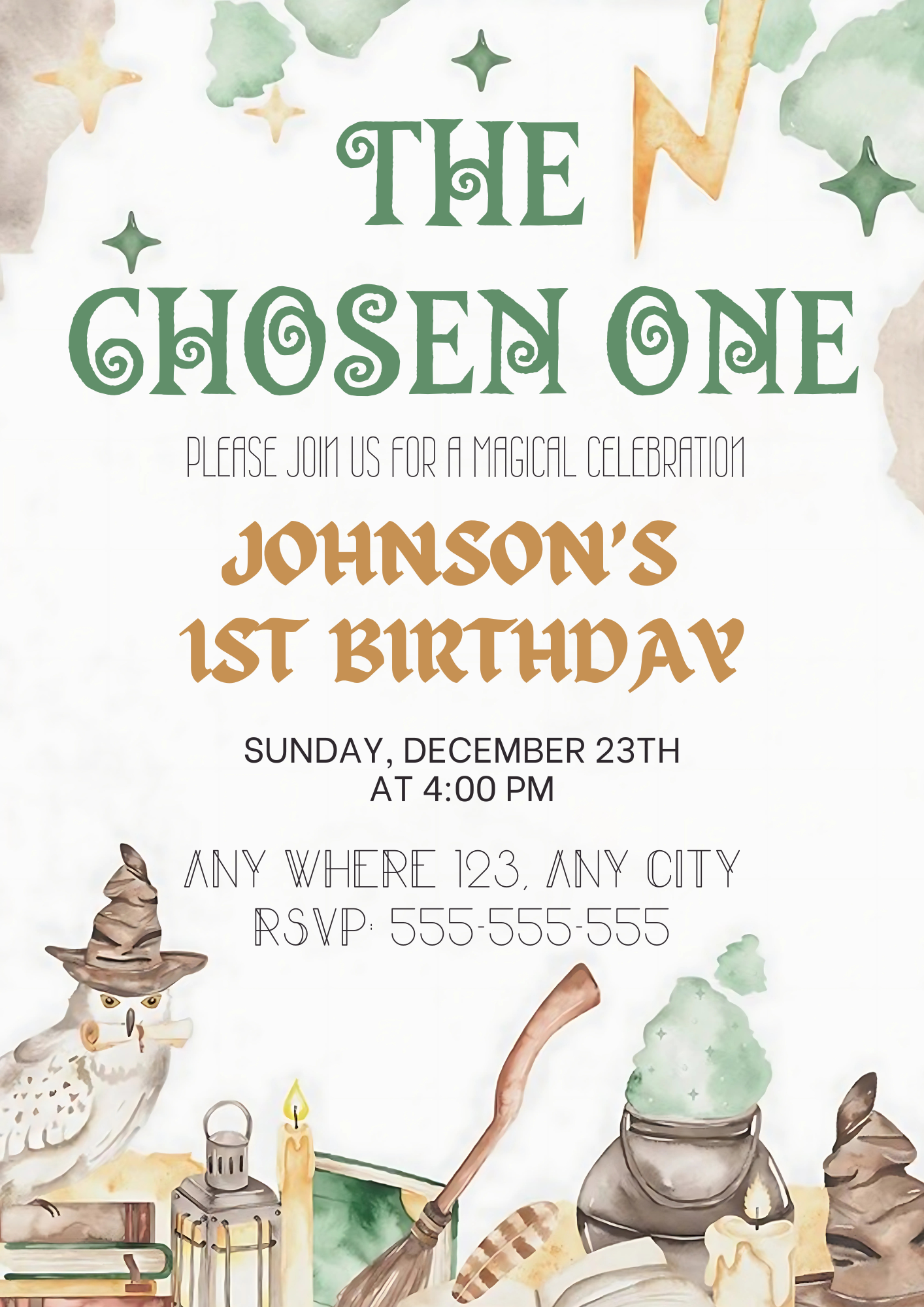 The Chosen One Invitation - CreativeRino