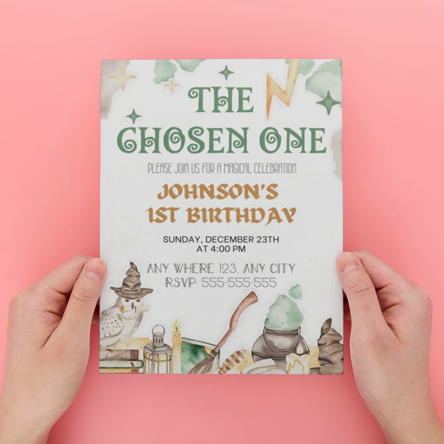 The Chosen One Invitation - CreativeRino