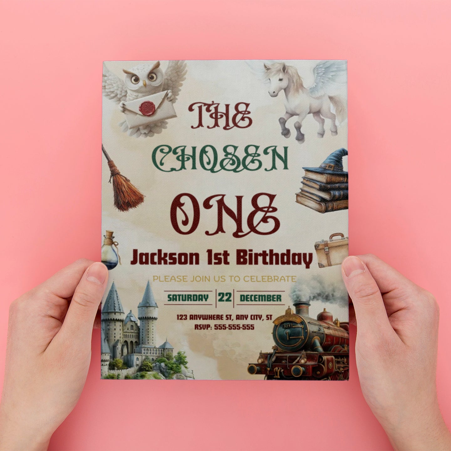 The Chosen One Birthday Invitation Template - CreativeRino