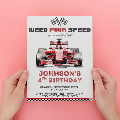 Need For Speed Birthday Invitation Template - CreativeRino