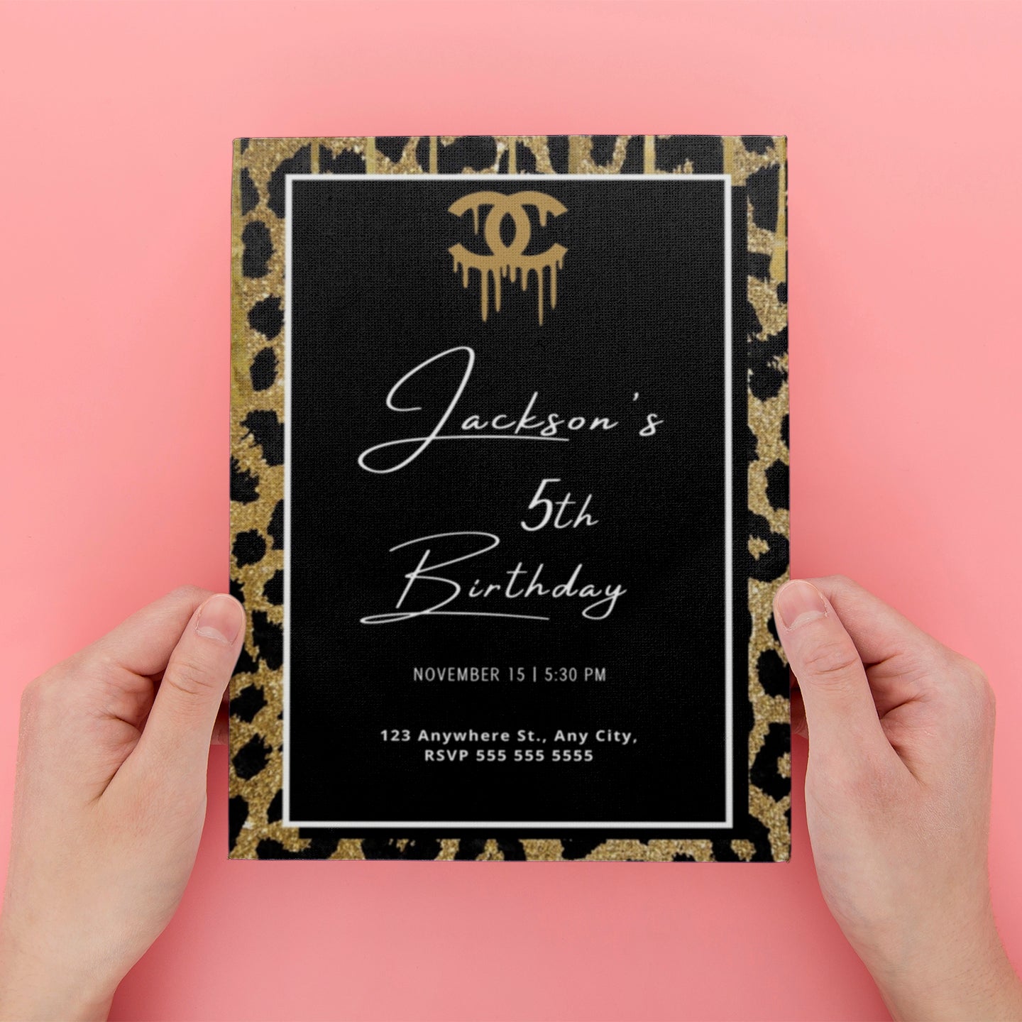 Chanel Birthday Invitations - CreativeRino