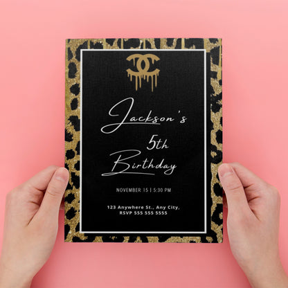 Chanel Birthday Invitations - CreativeRino