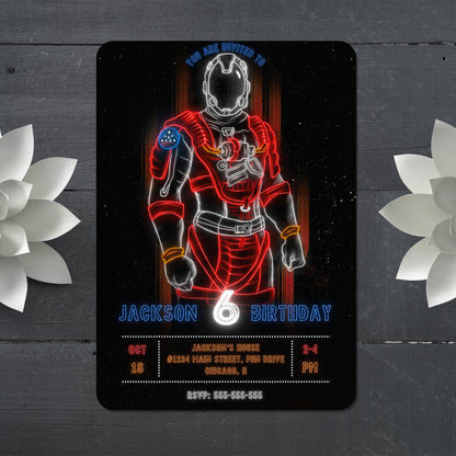 Starfield Birthday Invitation Template - CreativeRino