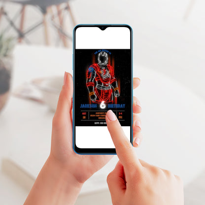 Starfield Birthday Invitation Template - CreativeRino