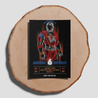 Starfield Birthday Invitation Template - CreativeRino