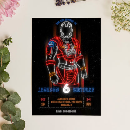 Starfield Birthday Invitation Template - CreativeRino