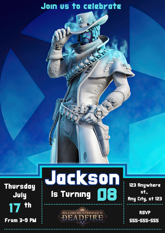 Fortnite Deadfire Birthday Invitations - CreativeRino