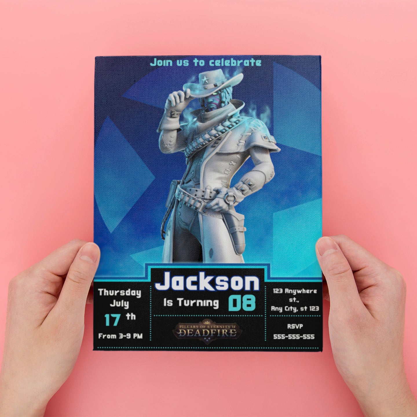 Fortnite Deadfire Birthday Invitations - CreativeRino